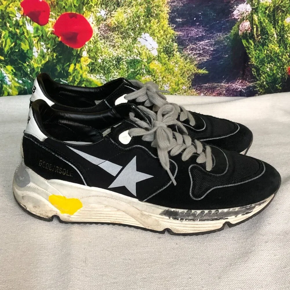 Golden Goose Running Sole  Black Size 38   #1248 - Picture 4 of 5